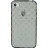 Funda trasera gel Mooster iPhone 4 negra relieve tachuela