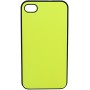 Carcasa trasera Mooster iPhone 4 amarillo fosforito y negra