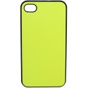 Carcasa trasera Mooster iPhone 4 amarillo fosforito y negra