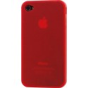 Carcasa Mooster trasera semi rigida roja iPhone 4