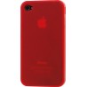 Carcasa Mooster trasera semi rigida roja iPhone 4