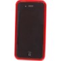 Carcasa Mooster trasera semi rigida roja iPhone 4