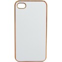 Carcasa trasera Mooster iPhone 4 blanca y dorada