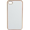 Carcasa trasera Mooster iPhone 4 blanca y dorada