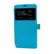 Funda  tipo libro con ventana BQ Aquaris E5 azul