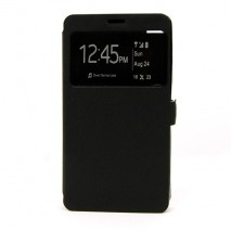 Funda tipo libro con ventana BQ Aquaris E 5 negro