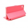 Funda  tipo libro con ventana BQ Aquaris E5 rosa