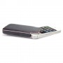 Funda Mooster iPhone 4 simil piel negra con ribete rosa