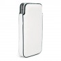 Funda Mooster iPhone 4 simil piel blanca con ribete negra
