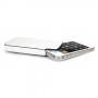 Funda Mooster iPhone 4 simil piel blanca con ribete negra