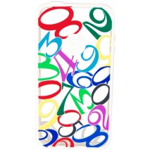 Funda Mooster trasera iPhone 4 / 4S goma numeros blanco