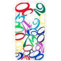 Funda Mooster trasera iPhone 4 / 4S goma numeros blanco