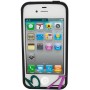 Funda Mooster trasera iPhone 4 / 4S goma numeros violeta