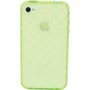 Funda trasera gel Mooster iPhone4 verde relieve tachuela