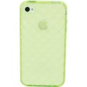 Funda trasera gel Mooster iPhone4 verde relieve tachuela