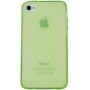 Funda trasera gel Mooster iPhone 4 verde semitransparente