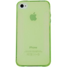 Funda trasera gel Mooster iPhone 4 verde semitransparente