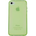 Funda trasera gel Mooster iPhone 4 verde semitransparente
