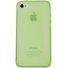 Funda trasera gel Mooster iPhone 4 verde semitransparente
