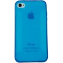 Funda trasera gel Mooster iPhone 4 azul semitransparente
