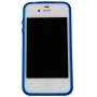 Funda trasera gel Mooster iPhone 4 azul semitransparente