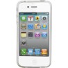 Funda trasera gel Mooster iPhone 4 blanca estampada rombos