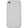 Funda trasera gel Mooster iPhone 4 blanca liso mate