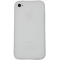 Funda trasera gel Mooster iPhone 4 blanca liso mate