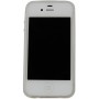 Funda trasera gel Mooster iPhone 4 blanca liso mate