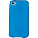 Funda trasera gel Mooster iPhone 4 azul liso mate