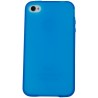 Funda trasera gel Mooster iPhone 4 azul liso mate