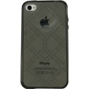 Funda trasera gel Mooster iPhone 4 negra estampado formula