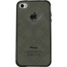 Funda trasera gel Mooster iPhone 4 negra estampado formula