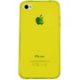 Funda trasera gel Mooster iPhone 4 amarilla estampado formula