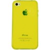 Funda trasera gel Mooster iPhone 4 amarilla estampado formula