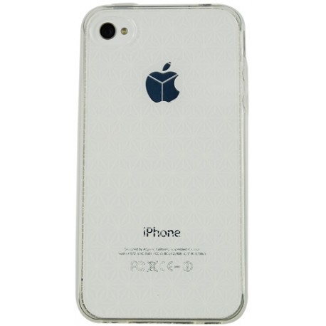 Funda trasera gel Mooster iPhone 4 transparente estampado estrellas