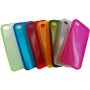 Funda trasera gel Mooster iPhone 4 rosa fucsia interior mate