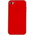 Funda trasera gel Mooster iPhone 4 roja interior mate