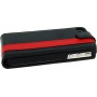 Funda cartuchera Mooster iPhone 4 vertical c/cierre negra linea roja