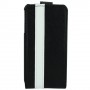 Funda cartuchera Mooster iPhone 4 vertical c/cierre negra linea blanca