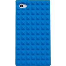 Funda Mooster trasera goma tachuela iPhone 4 azul