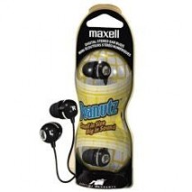 AURICULAR MAXELL EB-412 PEANUTZ NEGRO DOBLE