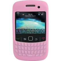 Funda Mooster silicona rosa con teclado para Blackberry 8520