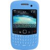 Funda Mooster silicona azul con teclado para Blackberry 8520
