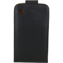 Funda slim negra piel Blackberry 8520