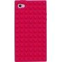 Funda Mooster trasera goma tachuela iPhone 4 rosa fucsia