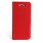 Funda iPhone 5 slim horizontal piel con cierre magnetico roja