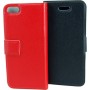 Funda iPhone 5 slim horizontal piel con cierre magnetico roja