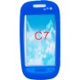Funda Mooster trasera silicona Nokia C7 azul