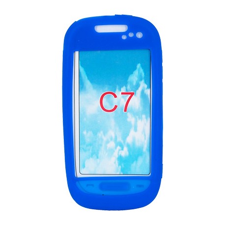 Funda Mooster trasera silicona Nokia C7 azul